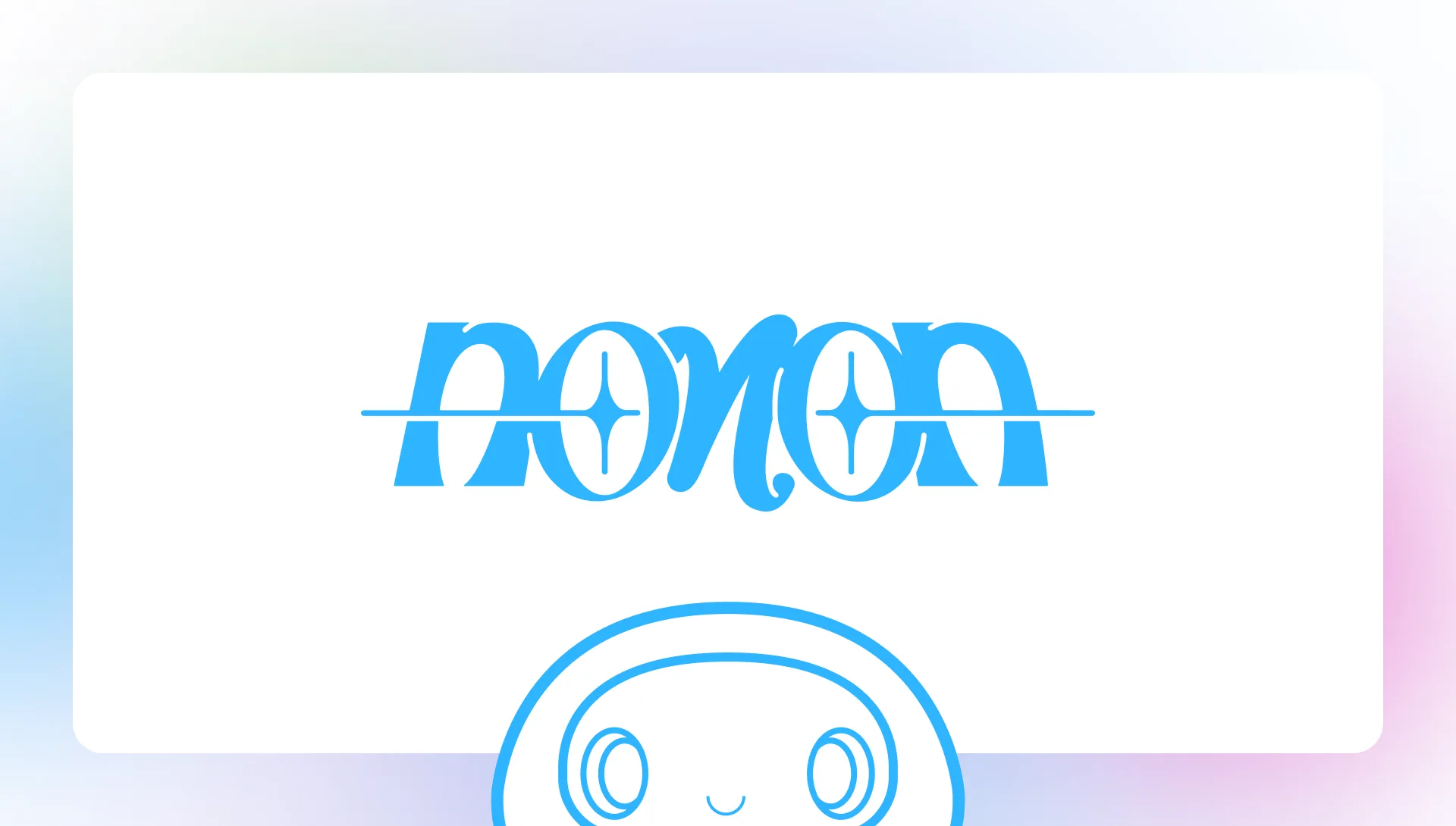 NONON banner featuring hand-crafted nonon characters